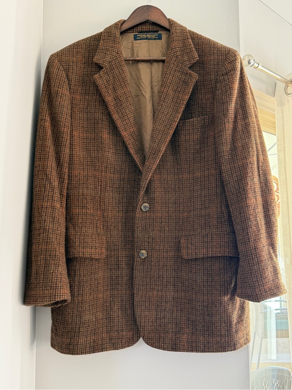 Vintage Brooks Brothers Camel Hair Blazer - Classic Two-Button Jacket